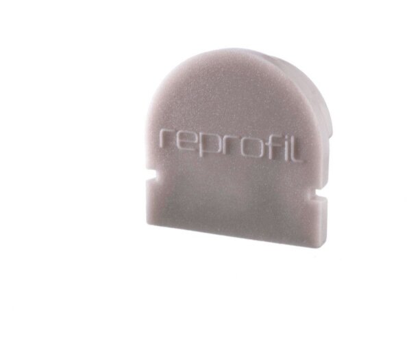 Profil Endkappe, Endkappe R-AU-01-10 Set 2 Stk, Grau, Kunststoff, Länge: 16 mm, Breite: 6 mm, Höhe: