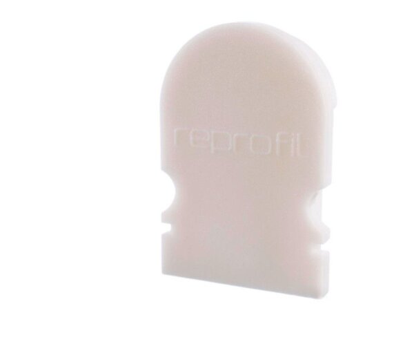 Profil Endkappe, Endkappe R-AU-02-10 Set 2 Stk, Weiß, Kunststoff, Länge: 16 mm, Breite: 6 mm, Höhe:
