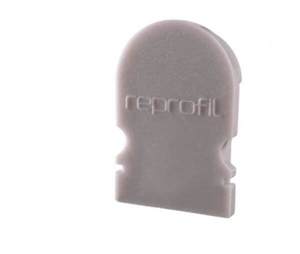Profil Endkappe, Endkappe R-AU-02-10 Set 2 Stk, Grau, Kunststoff, Länge: 16 mm, Breite: 6 mm, Höhe: