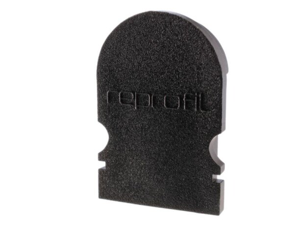 Profil Endkappe, Endkappe R-AU-02-10 Set 2 Stk, Schwarz, Kunststoff, Länge: 16 mm, Breite: 6 mm, Höh