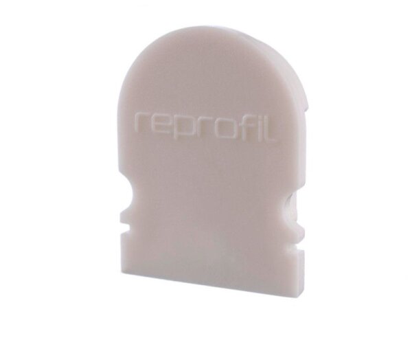 Profil Endkappe, Endkappe R-AU-02-12 Set 2 Stk, Weiß, Kunststoff, Länge: 18 mm, Breite: 6 mm, Höhe: