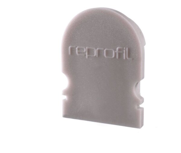 Profil Endkappe, Endkappe R-AU-02-12 Set 2 Stk, Grau, Kunststoff, Länge: 18 mm, Breite: 6 mm, Höhe: