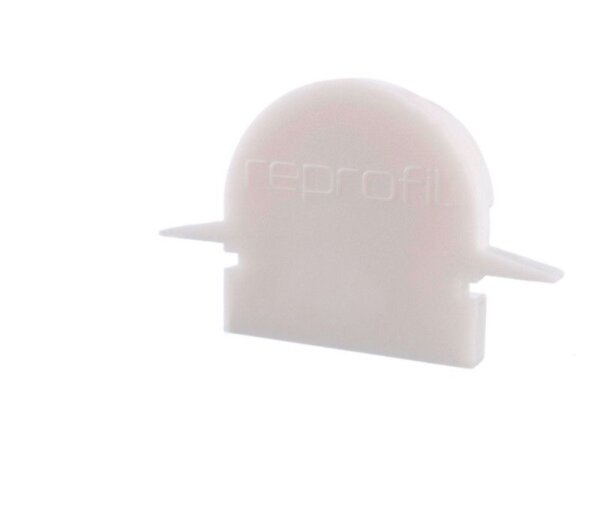 Profil Endkappe, Endkappe R-ET-01-10 Set 2 Stk, Weiß, Kunststoff, Länge: 25 mm, Breite: 6 mm, Höhe: