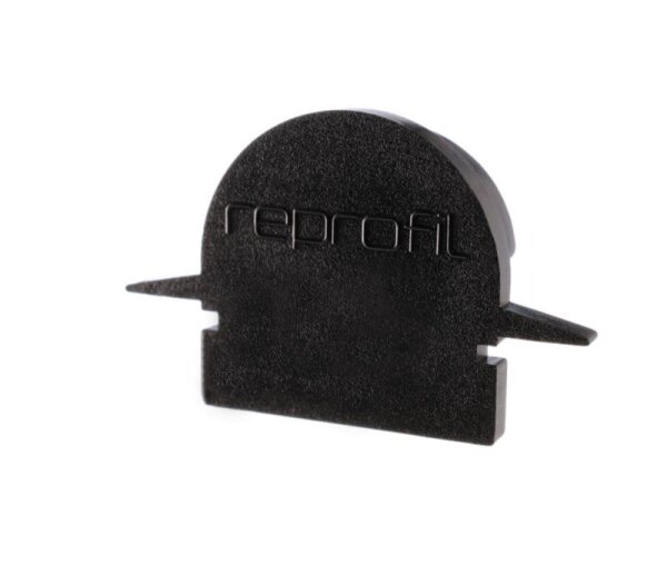 Profil Endkappe, Endkappe R-ET-01-10 Set 2 Stk, Schwarz, Kunststoff, Länge: 25 mm, Breite: 6 mm, Höh