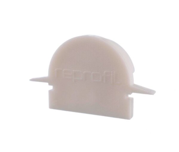 Profil Endkappe, Endkappe R-ET-01-12 Set 2 Stk, Weiß, Kunststoff, Länge: 27 mm, Breite: 6 mm, Höhe: