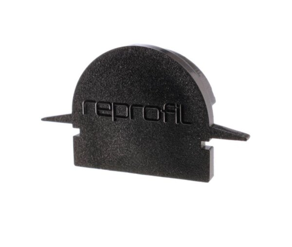 Profil Endkappe, Endkappe R-ET-01-12 Set 2 Stk, Schwarz, Kunststoff, Länge: 27 mm, Breite: 6 mm, Höh