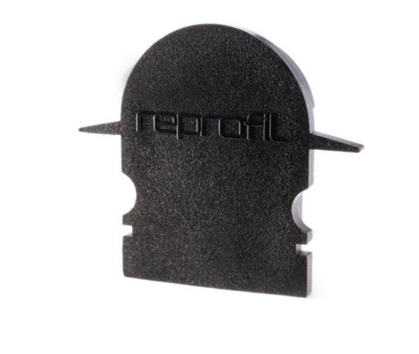 Profil Endkappe, Endkappe R-ET-02-12 Set 2 Stk, Schwarz, Kunststoff, Länge: 27 mm, Breite: 6 mm, Höh
