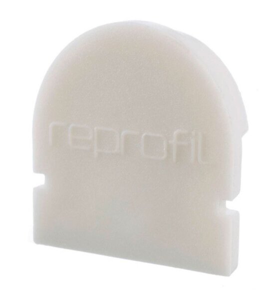 Profil Endkappe, Endkappe R-AU-01-08 Set 2 Stk, Weiß, Kunststoff, Länge: 14 mm, Breite: 6 mm, Höhe: