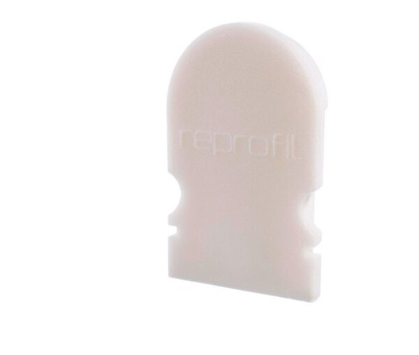 Profil Endkappe, Endkappe R-AU-02-08 Set 2 Stk, Weiß, Kunststoff, Länge: 14 mm, Breite: 6 mm, Höhe:
