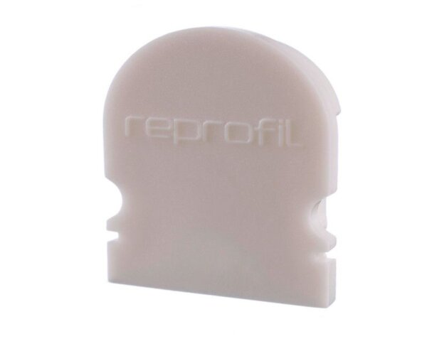 Profil Endkappe, Endkappe R-AU-02-15 Set 2 Stk, Weiß, Kunststoff, Länge: 21 mm, Breite: 6 mm, Höhe: