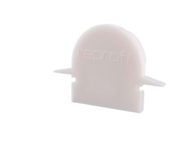 Profil Endkappe, Endkappe R-ET-01-08 Set 2 Stk, Weiß, Kunststoff, Länge: 23 mm, Breite: 6 mm, Höhe: