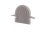 Profil Endkappe, Endkappe R-ET-01-08 Set 2 Stk, Grau, Kunststoff, Länge: 23 mm, Breite: 6 mm, Höhe: