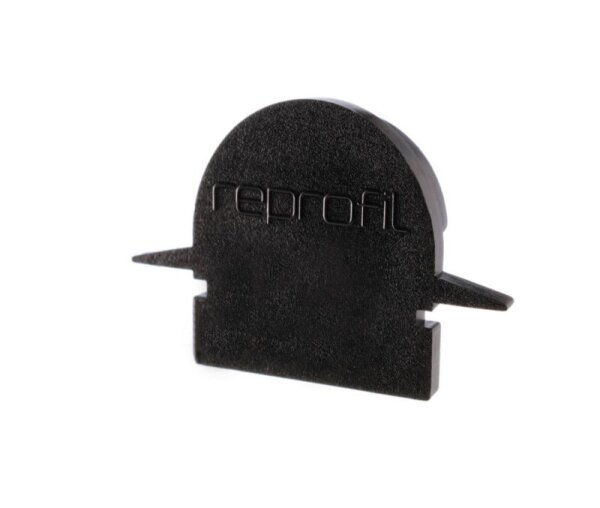 Profil Endkappe, Endkappe R-ET-01-08 Set 2 Stk, Schwarz, Kunststoff, Länge: 23 mm, Breite: 6 mm, Höh