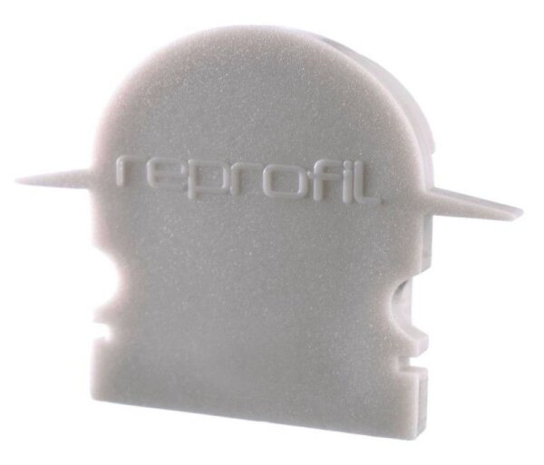 Profil Endkappe, Endkappe R-ET-02-15 Set 2 Stk, Grau, Kunststoff, Länge: 30 mm, Breite: 6 mm, Höhe: