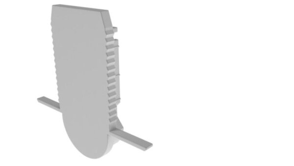 Profil Endkappe, Endkappe R-ET-03-10 Set 2 Stk, Weiß, Kunststoff, Länge: 37.5 mm, Breite: 25.5 mm