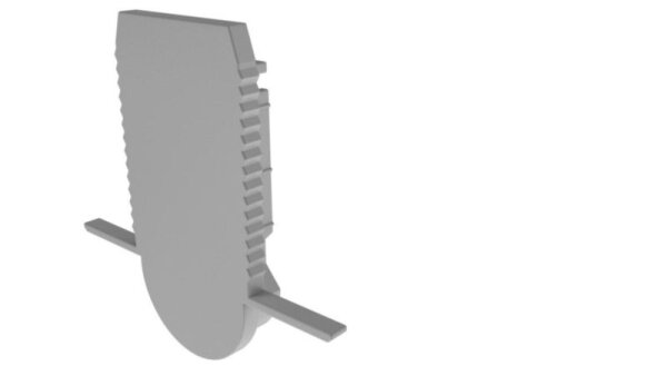 Profil Endkappe, Endkappe R-ET-03-10 Set 2 Stk, Grau, Kunststoff, Länge: 37.5 mm, Breite: 25.5 mm
