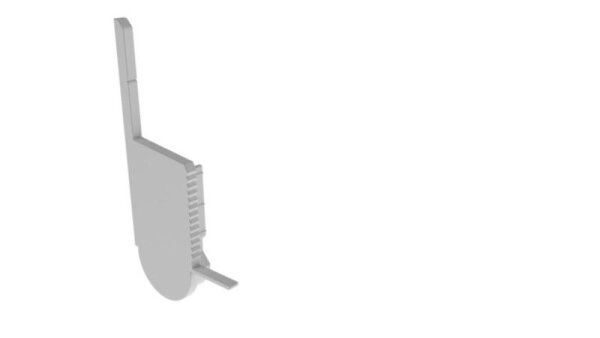 Profil Endkappe, Endkappe R-EL-03-10 Set 2 Stk, Weiß, Kunststoff, Länge: 54 mm, Breite: 27.6 mm