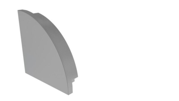 Profil Endkappe, Endkappe R-AV-03-12 Set 2 Stk, Grau, Kunststoff, Länge: 25 mm, Höhe: 25 mm