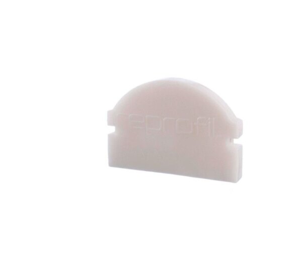Profil Endkappe, Endkappe L-AU-01-10 Set 2 Stk, Weiß, Kunststoff, Länge: 16 mm, Breite: 6 mm, Höhe: