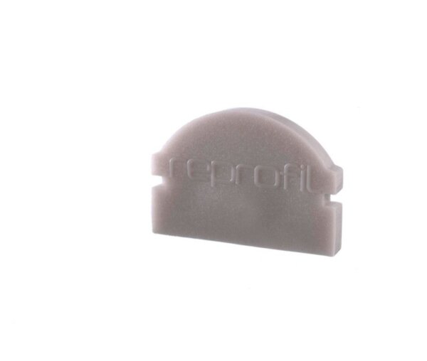 Profil Endkappe, Endkappe L-AU-01-10 Set 2 Stk, Grau, Kunststoff, Länge: 16 mm, Breite: 6 mm, Höhe: