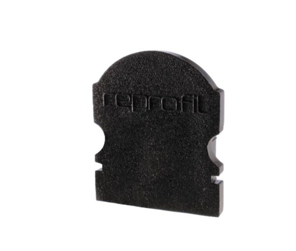 Profil Endkappe, Endkappe L-AU-02-10 Set 2 Stk, Schwarz, Kunststoff, Länge: 16 mm, Breite: 6 mm, Höh