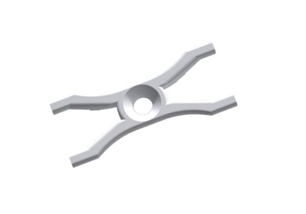 Profil Zubehör, Montageclip, Set (2 Stk.), Kunststoff, Länge: 32 mm, Breite: 13 mm, Höhe: 3.2 mm