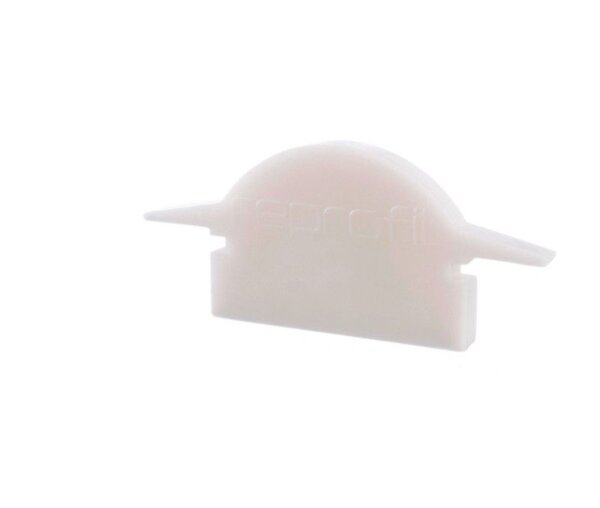 Profil Endkappe, Endkappe L-ET-01-10 Set 2 Stk, Weiß, Kunststoff, Länge: 25 mm, Breite: 6 mm, Höhe: