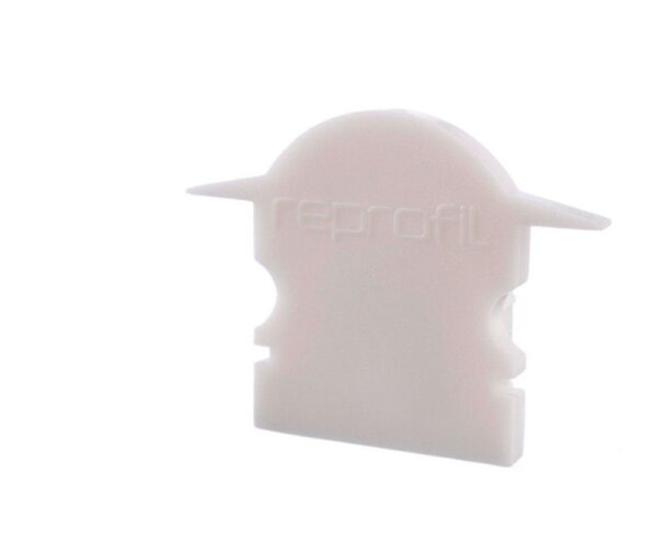 Profil Endkappe, Endkappe L-ET-02-10 Set 2 Stk, Weiß, Kunststoff, Länge: 25 mm, Breite: 6 mm, Höhe: