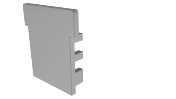 Profil Endkappe, Endkappe I-EU-01-12 Set 2 Stk, Grau, Kunststoff, Länge: 30 mm, Höhe: 27 mm