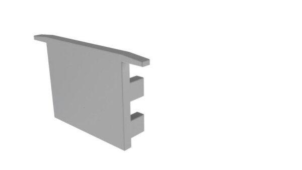 Profil Endkappe, Endkappe I-ET-05-15 Set 2 Stk, Grau, Kunststoff, Länge: 34 mm, Breite: 24 mm, Höhe: