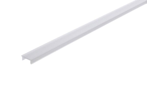 Profil Abdeckung, Abdeckung P-01-08, 2m, milchig, PMMA, Satiniert 40% Transmission, Länge: 2000 mm,