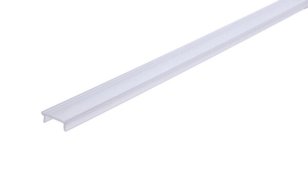 Profil Abdeckung, Abdeckung P-01-10, 2m, matt, PMMA, Teiltransparent 75% Transmission, Länge: 2000 m