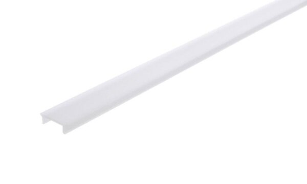 Profil Abdeckung, Abdeckung P-01-10, 3m, milchig, PMMA, Satiniert 40% Transmission, Länge: 3000 mm,