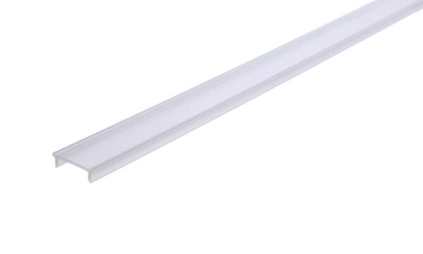 Profil Abdeckung, Abdeckung P-01-12, 2m, matt, PMMA, Teiltransparent 75% Transmission, Länge: 2000 m