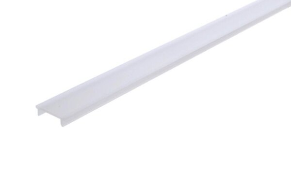 Profil Abdeckung, Abdeckung P-01-12, 2m, milchig, PMMA, Satiniert 40% Transmission, Länge: 2000 mm,