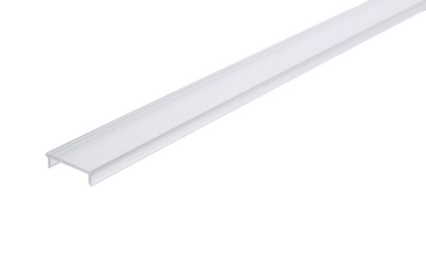 Profil Abdeckung, Abdeckung P-01-15, 2m, matt, PMMA, Teiltransparent 75% Transmission, Läng