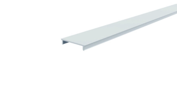 Profil Abdeckung, Abdeckung P-01-20, 3m, milchig, PMMA, Satiniert 40% Transmission, Länge: 3000 mm,