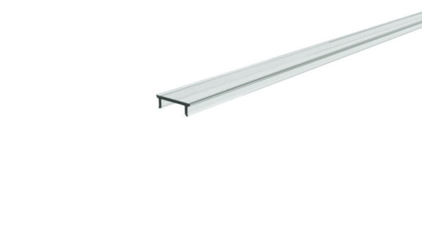 Profil Abdeckung, Abdeckung P-01-10, 4m, klar, PMMA, Transparent 95% Transmission, Länge: 4000 mm, B