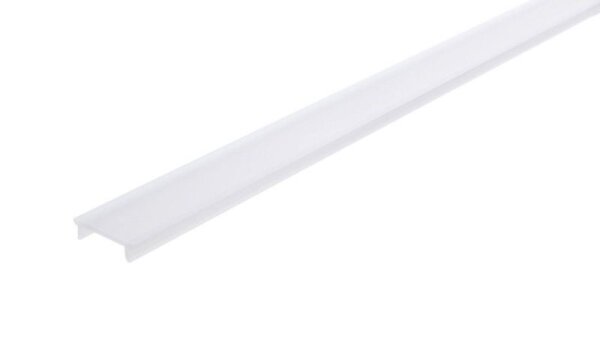 Profil Abdeckung, Abdeckung P-02-10 begehbar, 2m, milchig, Polycarbonat, Satiniert 40% Transmission,