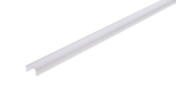 Profil Abdeckung, Abdeckung F-01-08, 3m, milchig, PMMA, Satiniert 40% Transmission, Länge: 3000 mm,