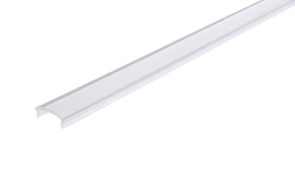 Profil Abdeckung, Abdeckung F-01-12, 2m, matt, PMMA, Teiltransparent 75% Transmission, Länge: 2000 m
