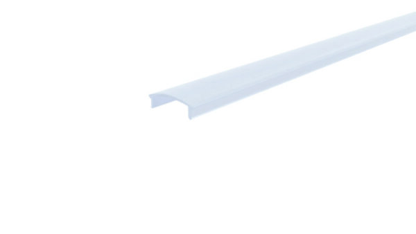 Profil Abdeckung, Abdeckung F-01-15, 1m, milchig, PMMA, Satiniert 40% Transmission, Länge: 1000 mm,