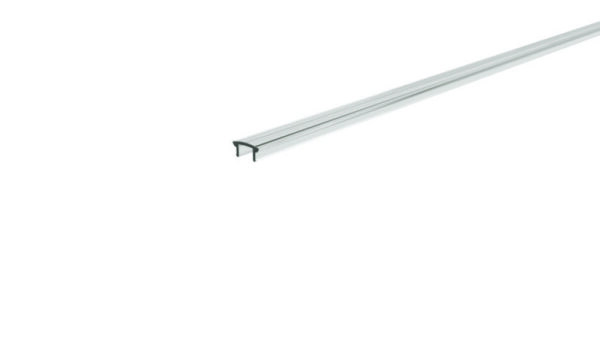 Profil Abdeckung, Abdeckung F-01-05, 1m, klar, PMMA, Transparent 95% Transmission, Länge: 1000 mm, B