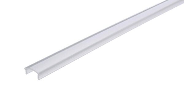 Profil Abdeckung, Abdeckung F-01-10, 4m, matt, PMMA, Teiltransparent 75% Transmission, Länge: 4000 m