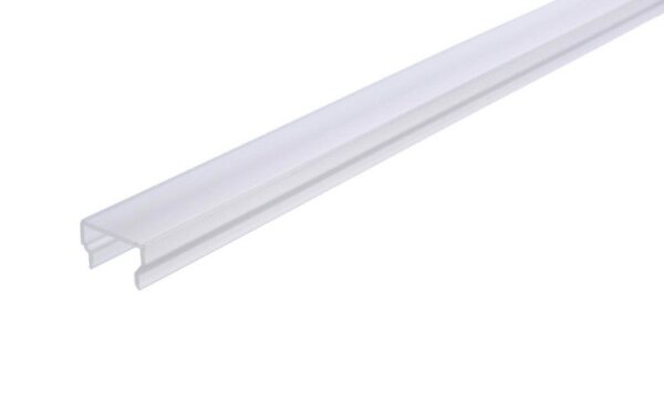 Profil Abdeckung, Abdeckung H-01-10, 2m, matt, PMMA, Teiltransparent 75% Transmission, Länge: 2000 m