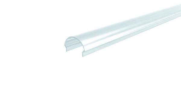 Profil Abdeckung, Abdeckung H-01-15, 1m, matt, PMMA, Teiltransparent 75% Transmission, Länge: 1000 m