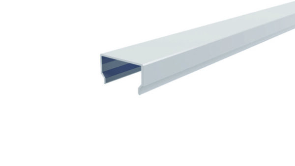 Profil Abdeckung, Abdeckung H-01-20, 1m, milchig, PMMA, Satiniert 40% Transmission, Länge: 1000 mm,