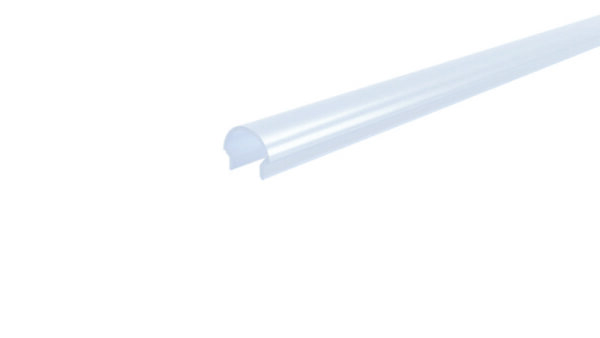 Profil Abdeckung, Abdeckung R-01-08, 1m, milchig, PMMA, Satiniert 40% Transmission, Länge: 1000 mm,