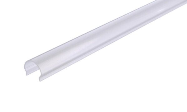 Profil Abdeckung, Abdeckung R-01-10, 2m, matt, PMMA, Teiltransparent 75% Transmission, Länge: 2000 m