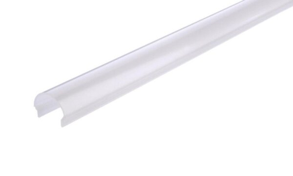 Profil Abdeckung, Abdeckung R-01-12, 2m, milchig, PMMA, Satiniert 40% Transmission, Länge: 2000 mm,